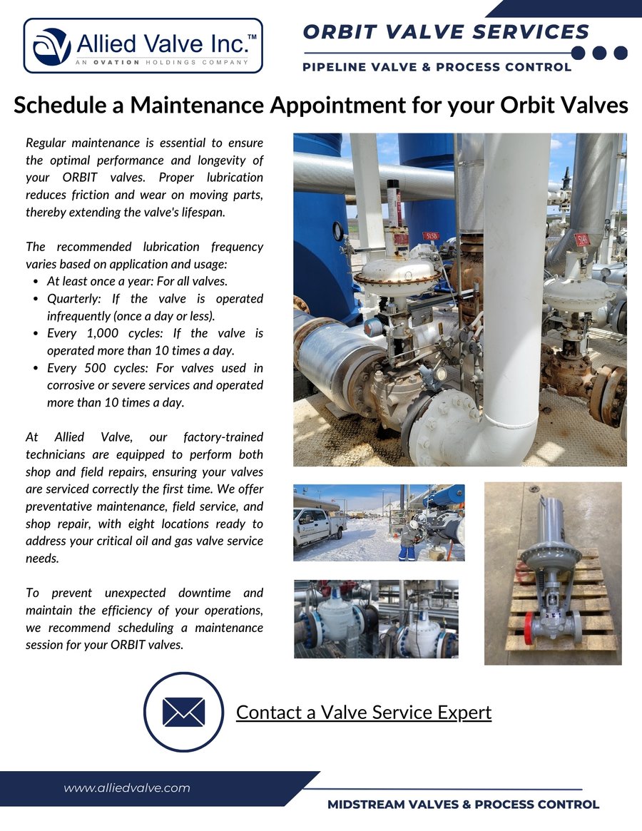 Orbit Valve Repair Orbit Valve Repair